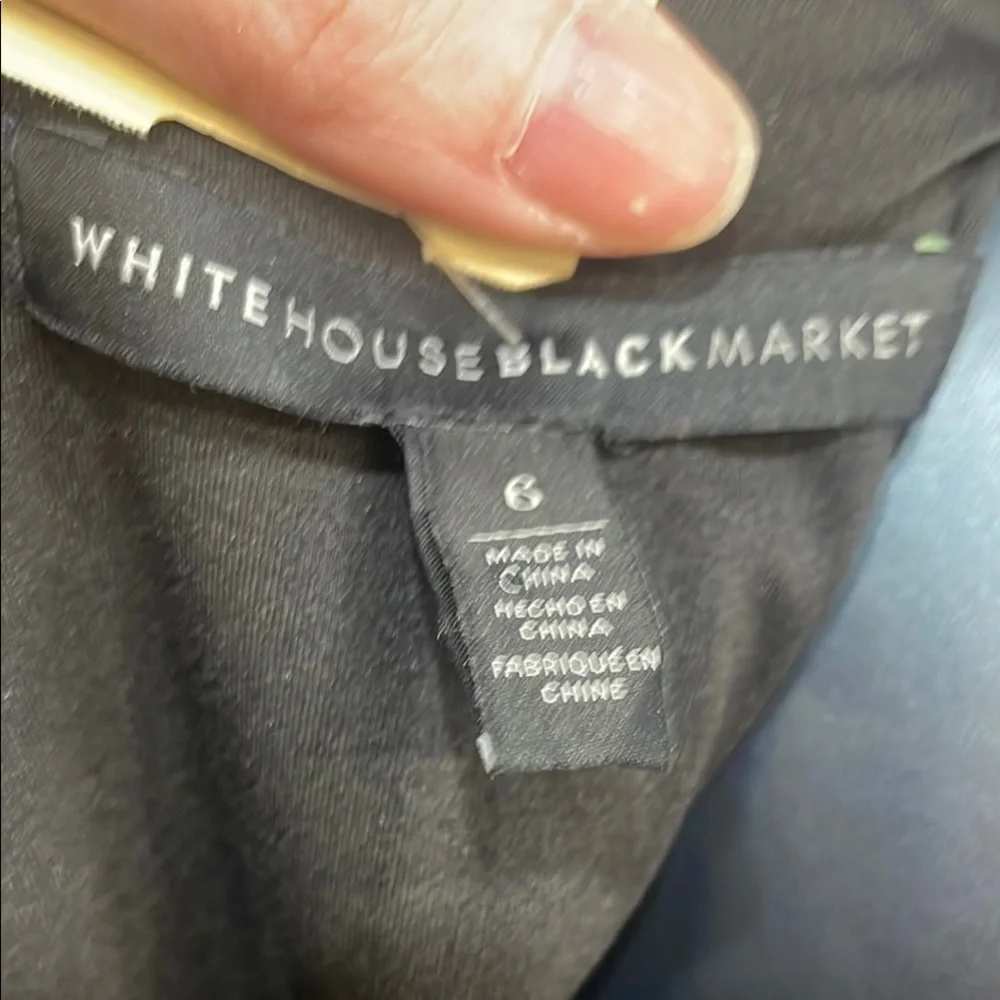 White House Black Market Black Sleeveless Sheath Dress - Picture 4 of 5